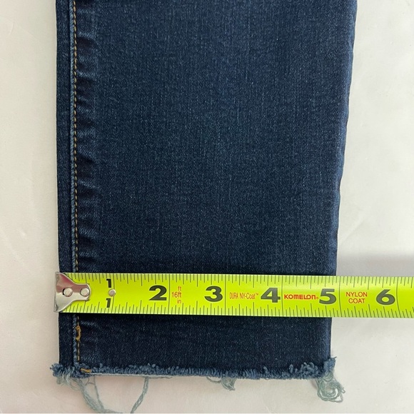 STS Blue ELLIE Women’s Ankle Blue Jeans Sz 28 (Sz 6) High Rise Frayed Hems Dark - Picture 13 of 13